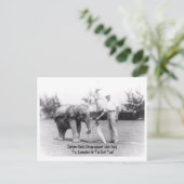 勇気付けられる – 象遊のゴルフ ポストカード (スタンド正面)