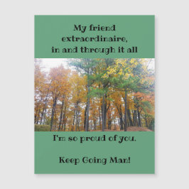 勇気付けられるHim磁気グリーティングカード