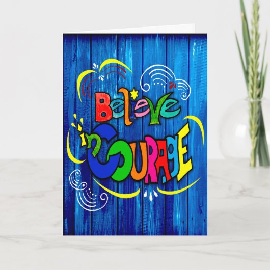 勇気信じを出して カード (正面)