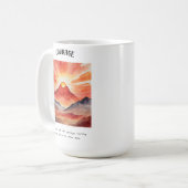 勇気前向き肯定 コーヒーマグカップ (正面左)