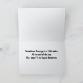 勇気引用文グリーティングカード カード (内部)