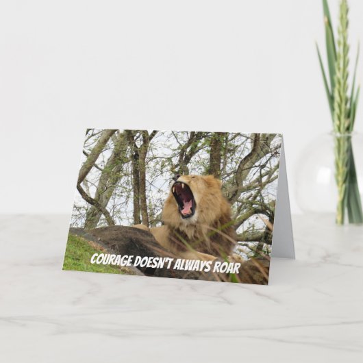 勇気引用文グリーティングカード カード (正面)