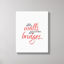 勇気感動的が橋を架ける キャンバスプリント