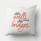 勇気感動的が橋を架ける クッション (正面)