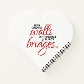 勇気感動的が橋を架ける ノートブック (裏面)