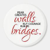 勇気感動的が橋を架ける マグネット (正面)