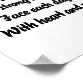 勇気感動的のミニ詩 ポスター (角)