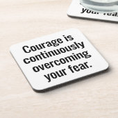 勇気懸命プラスチックコースター コースター (左側)