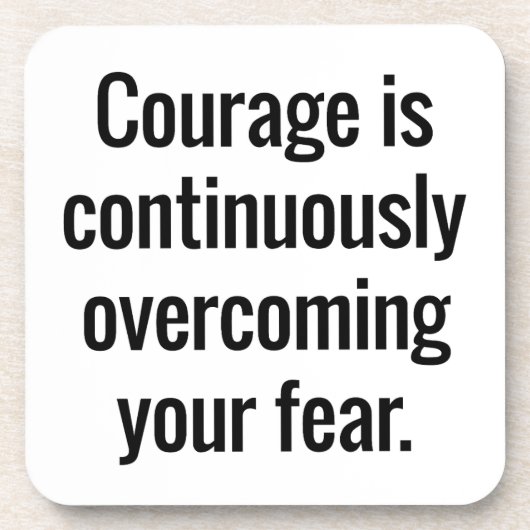 勇気懸命プラスチックコースター コースター (正面)