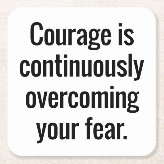 勇気紙コースター スクエアペーパーコースター (正面)