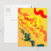 勇気落書きはがき ポストカード (正面/裏面)