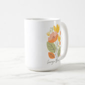 勇気親愛ハートフローラマグ コーヒーマグカップ (正面右)