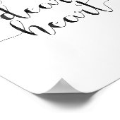 勇気親愛ハート ポスター (角)