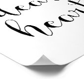 勇気親愛ハート ポスター (角)