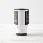 "勇気顔の挑戦"旅行コーヒーマグ トラベルマグ (中央)