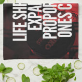 勇気 – トレーニング やる気を起こさせる キッチンタオル (折り畳み)