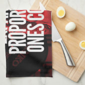 勇気 – トレーニング やる気を起こさせる キッチンタオル (四つ折り)