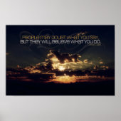 「勇気」ルイス・キャス感動的引用文 ポスター (正面)