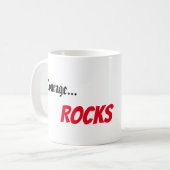 "勇気…ロック"コーヒーマグ コーヒーマグカップ (正面左)