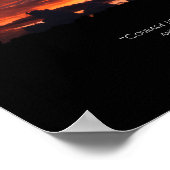 勇気、忍耐、Rest_Black 縁ど ポスター (角)