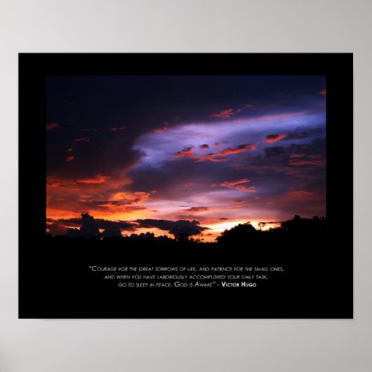 勇気、忍耐、Rest_Black 縁ど ポスター (正面)