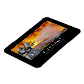 勇気：感動的引用文 マグネット (左側)