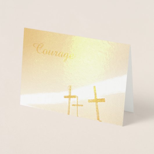 勇気 箔カード (正面)