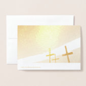 勇気 箔カード (裏面封筒付き)