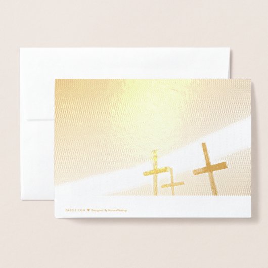 勇気 箔カード (裏面封筒付き)