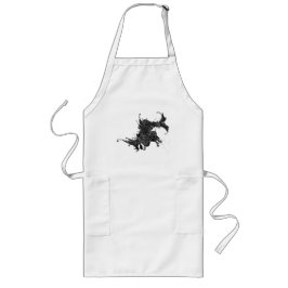 勇猛なオリエンタルドラゴンTシャツ ロングエプロン