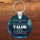 勇猛な人 |クリスチャン キーホルダー (正面)