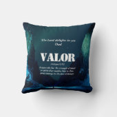 勇猛な人 |クリスチャン クッション (裏面)