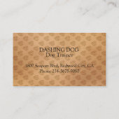 勇猛な犬 名刺 (裏面)