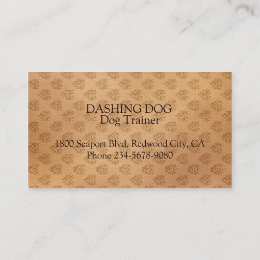 勇猛な犬 名刺 (裏面)