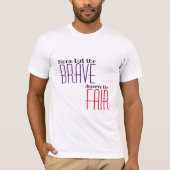 勇者に過ぎぬは俗の言に値せず Tシャツ (正面)