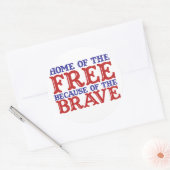 勇者のために無料の家 ラウンドシール (封筒)