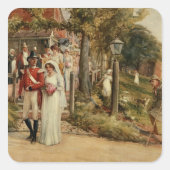 勇者の他に誰も博覧会に値しない』 スクエアシール (正面)