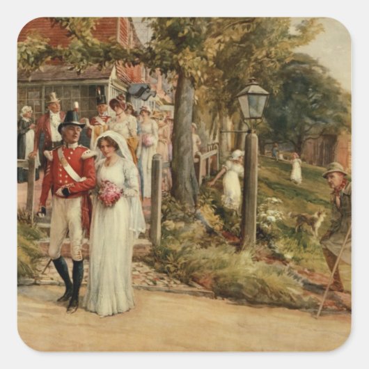 勇者の他に誰も博覧会に値しない』 スクエアシール (正面)