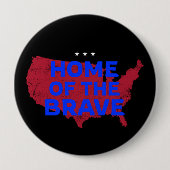勇者の国アメリカ 愛国ボタン 缶バッジ (正面)
