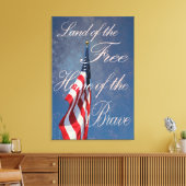 勇者の自由な家の土地 キャンバスプリント (インサイチュ (リビング))