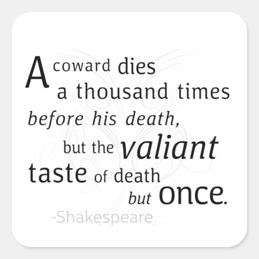 勇者は死ぬが沙翁|しゃおう=シェークスピア}だ スクエアシール (正面)