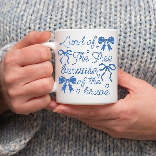 勇者マグカップのための自由の地、7月マグカップ4日 コーヒーマグカップ