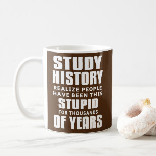 勉強おもしろい史皮教え肉 コーヒーマグカップ