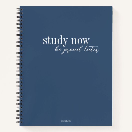 勉強が後誇りを持ったで暗モダン色になスタイリッシュる ノートブック (正面)