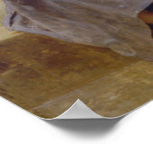 勉強している女の子 ポスター (角)