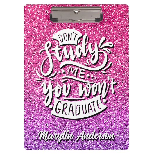 勉強するな卒業カスタムぞ クリップボード (正面)