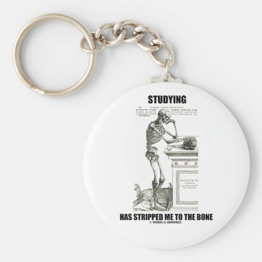勉強で骨が折れた キーホルダー (正面)