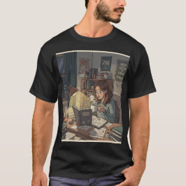 勉強とカフェイン摂取 Tシャツ