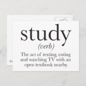 勉強についての真実 ポストカード (正面/裏面)