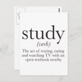 勉強についての真実 ポストカード (正面/裏面)